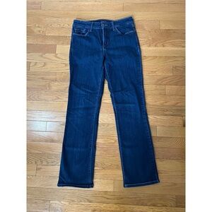 NYDJ Marilyn Straight Ankle Dark Blue Jeans